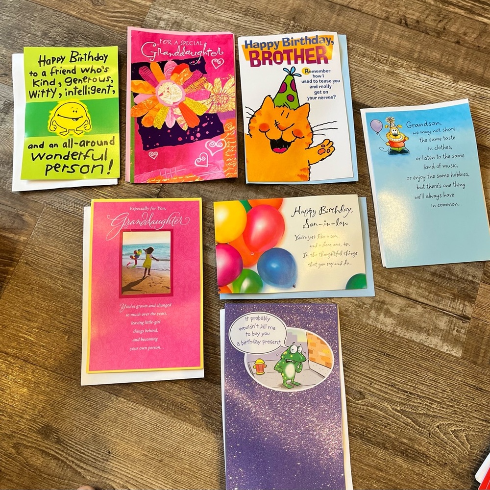 🌙 B52-C - 7 Assorted Greeting Cards Set